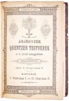 1880-1890 Magyar és német nyelvű gumi-, fegyver-, ruhanemű és vetőmagárjegyzékek egybekötve: Vereini...