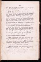 Adam Ritter v. Burg: Compendium der höheren Mathematik. [Wien, 1859, Gerold.] Egészvászon kötésben, ...