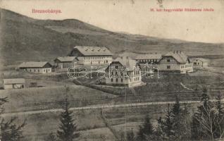 Breznóbánya, farming school (fa)