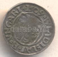 1509. Denár "II. Ulászló" (0,55g) T:2-
Huszár 811.,Unger I.: 646.c