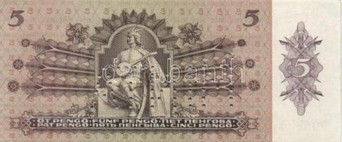1939. 5P "MINTA" perforációval, sorszámmal "A 029"-es sorozat T:I