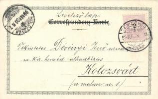 1899 Hungarian cavalrymen litho (EK)