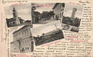 Gyertyámos schools, brick yard, military monument, church