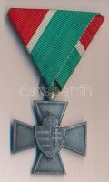 1940. "Nemzetvédelmi Kereszt / A Hazáért" kitüntetés mellszalaggal T:2 Hungary 1940. National Defense Cross with ribbon C:XF