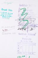 1969 Krisch Béla: Árnyék. Hátoldalán jelzett, több hazai és külföldi kiállításon bemutatva, 21x40cm