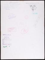 cca 1960 Medgyesi László: Fő a nyugalom. Hátoldalán jelzett, több hazai és külföldi kiállításon szer...