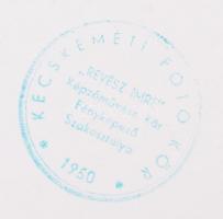 cca 1950 Medgyesi László: Lóvásár Kecskeméten. Hátoldalán jelzett, 40x30cm