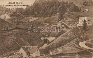 Gyimes, tunnel's exit on the railway line (EK)