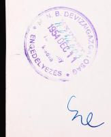 1954 Őrszigety Frigyes: Építkezés, hátoldalán jelzett, 40x30cm