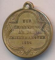 Ausztria 1894. "A Császári Manőver emlékére/Ferenc József" Br emlékérem (23mm) T:2-,3
Aust...