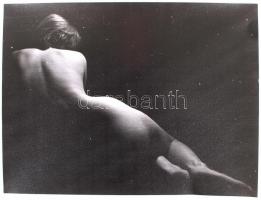 cca 1970 3db finoman erotikus, művészi aktfotó, 30x40cm