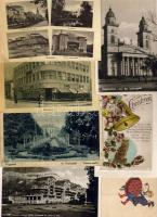 25db háború előtti képeslap, főleg magyar városképek+1 fénykép