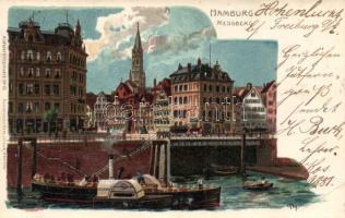 1899 Hamburg Messerberg, port litho