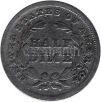 Amerikai Egyesült Államok 1837. 1/2D Ag "Liberty" T:3,3-
USA 1837. Half Dime Ag "Seat...