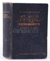 Dr. Müller Vilmos: Klinikai Recipekönyv. Első kötet, Bp., 1936. Franklin-Társulat kiadása, egészvászon kötés, gerincen sérült