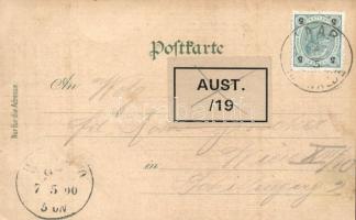 Laab im Walde, Weissenberger's restaurant litho