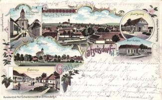 Watzelsdorf, Dorn's Inn, Strobl's shop litho