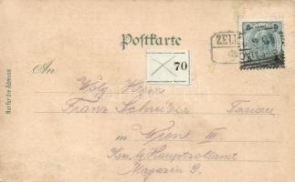 Watzelsdorf, Dorn's Inn, Strobl's shop litho