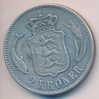 Dánia 1875. 2Kr Ag "IX. Krisztián" T:2- vésett haj
Denmark 1875. 2 Kroner Ag "Christi...