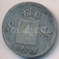 Norvégia 1825. 8Sk Ag "XIV. Károly" T:3
Norway 1825. 8 Skilling Ag "Carl XIV" C:...