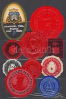 Szép magyar levélzáró gyűjtemény 1896-tól a 30-as évekig közepes berakóban