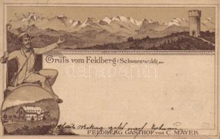 1889 (!!) Feldberg, litho (b)