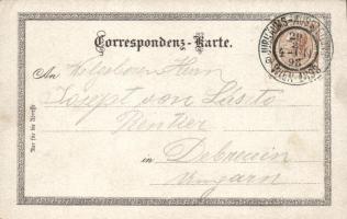 1898 Vienna home interior warehouse, litho