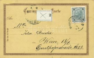 Purkersdorf, Leopold Wollner's shop litho