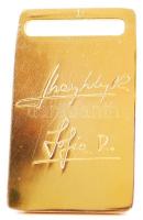 Spanyol királyi család által adományozott diplomáciai emlékérem arany 14 K (Au.), nettó: 27,5 g, 4,5...