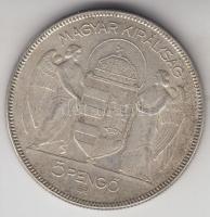 1930. 5P Ag "Horthy-jobbra" T:3