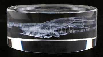 Kongói Demokratikus Köztársaság 2007. 10Fr Akril "" eredeti dísztokban, tanúsítvánnyal T:1...