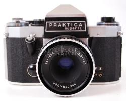 1968-1976 Praktica Super TL tükörreflexes fényképezőgép 2,8/50 objektívvel /  Praktica Super TL photo camera with 2,8/50 lens