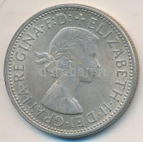 Ausztrália 1954. 1Fl Ag "Királyi látogatás" T:2 Australia 1954. 1 Florin Ag "Royal Visit" C:XF