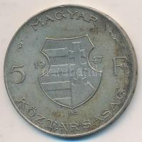 1947. 5Ft Ag "Kossuth" T:2-