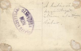 Military WWI, Hungarian border defense unit, photo (gluemark)