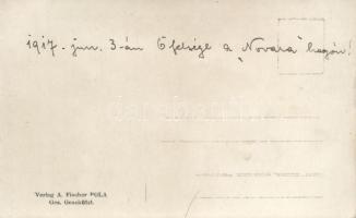 Charles IV visiting the SS Novara, photo