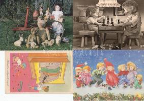 19 db modern gyerek motívum lap / 19 modern children motive cards