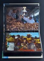 National Geographic album, benne 36 modern képeslap piacokról / National Geographic album with 36 mo...