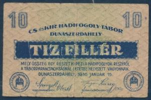 Dunaszerdahely / hadifogolytábor 1916. január 15. 10f T:III