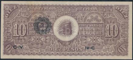 Mexikó 1914. 10P T:III
Mexico 1914. 10 Pesos C:F