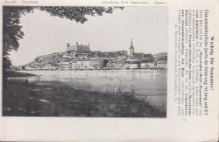 Pozsony with castle (fa)