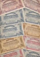 1946. 21db vegyes adópengő T:vegyes