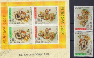 2005 Europa CEPT: Gasztronómia pár Mi 4704-4705 + bélyegfüzet MH 4