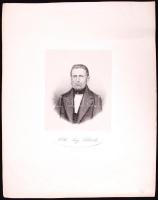 Christian Karl Augus Schieferdecker (1823-1878): Otto Ang. Schulz portréja. Litográfia 14×12 cm. Sza...