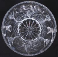 Ólomkristály pezsgős vödör, hibátlan, m:22 cm, d:23 cm