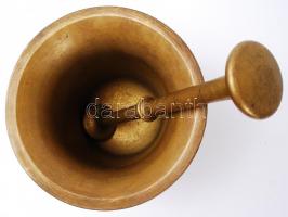 Réz mozsár, törővel / mortar 16 cm