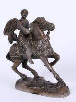 Lovas katona, spiáter, sérült, m:21 cm, h:17 cm