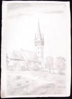 Bolváry József huszár főhadnagy (1919-2012): 7db rajza főleg Óbuda és erdélyi városok + két darab er...