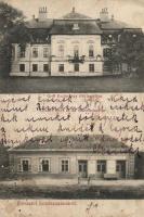 Lovászpatona Esterházy Pál kastélya (ma általános iskola). Strausz Géza és fia vaskereskedése (kis szakadás / small tear)