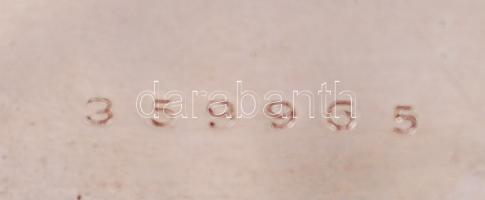 Ezüst (Ag.) dupla fedeles gazdagon cizellált zsebóra, másodperc mutatós, jelzett, bruttó: 28 g, d:3,...